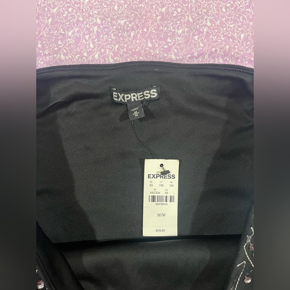 NWT Black and Silver Express Mini Skirt - medium - Picture 3 of 3